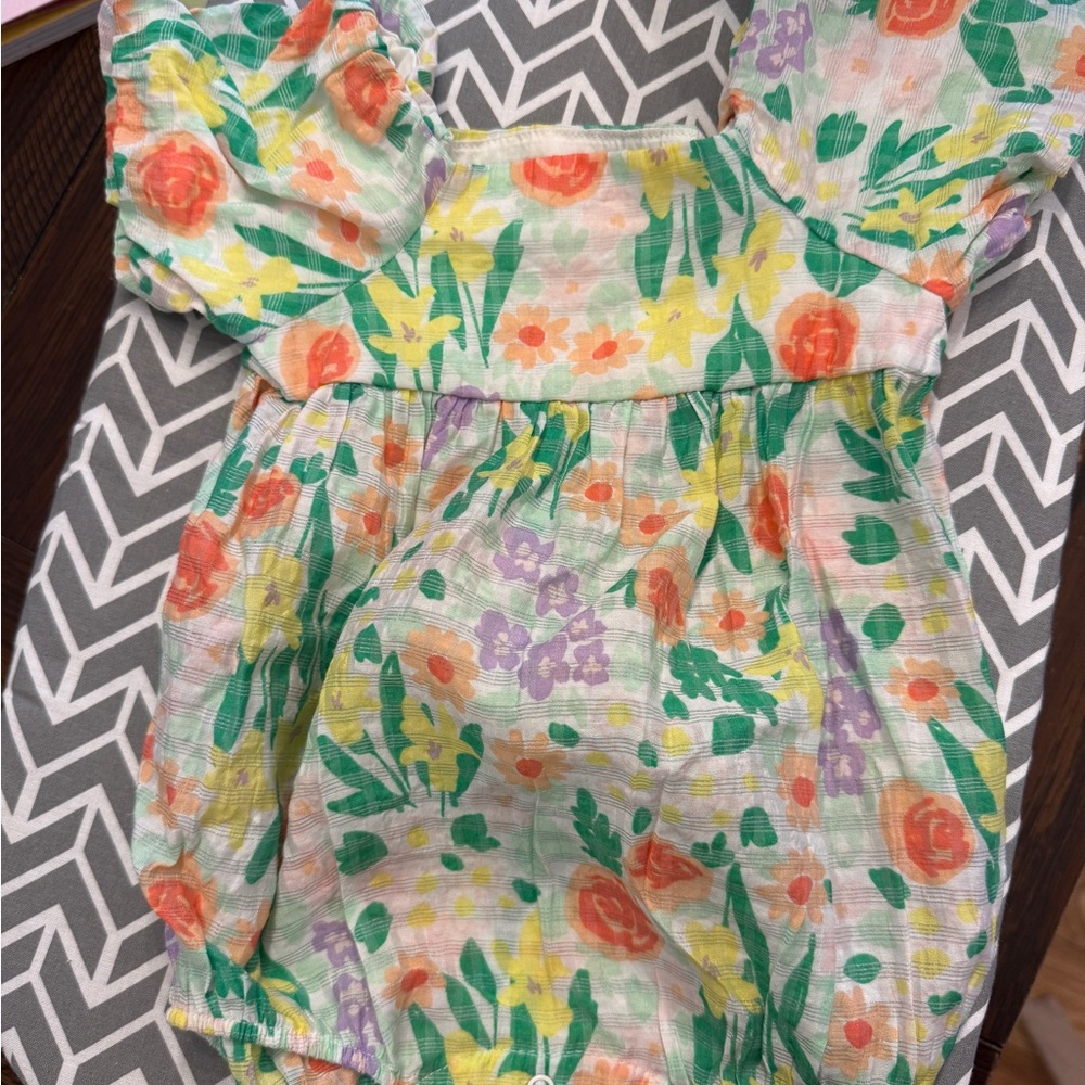 Cat & Jack Multicolor Floral Baby Bubble